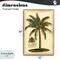 Stupell Industries British Colonial Palm Framed Giclee, design by Vision Studio
